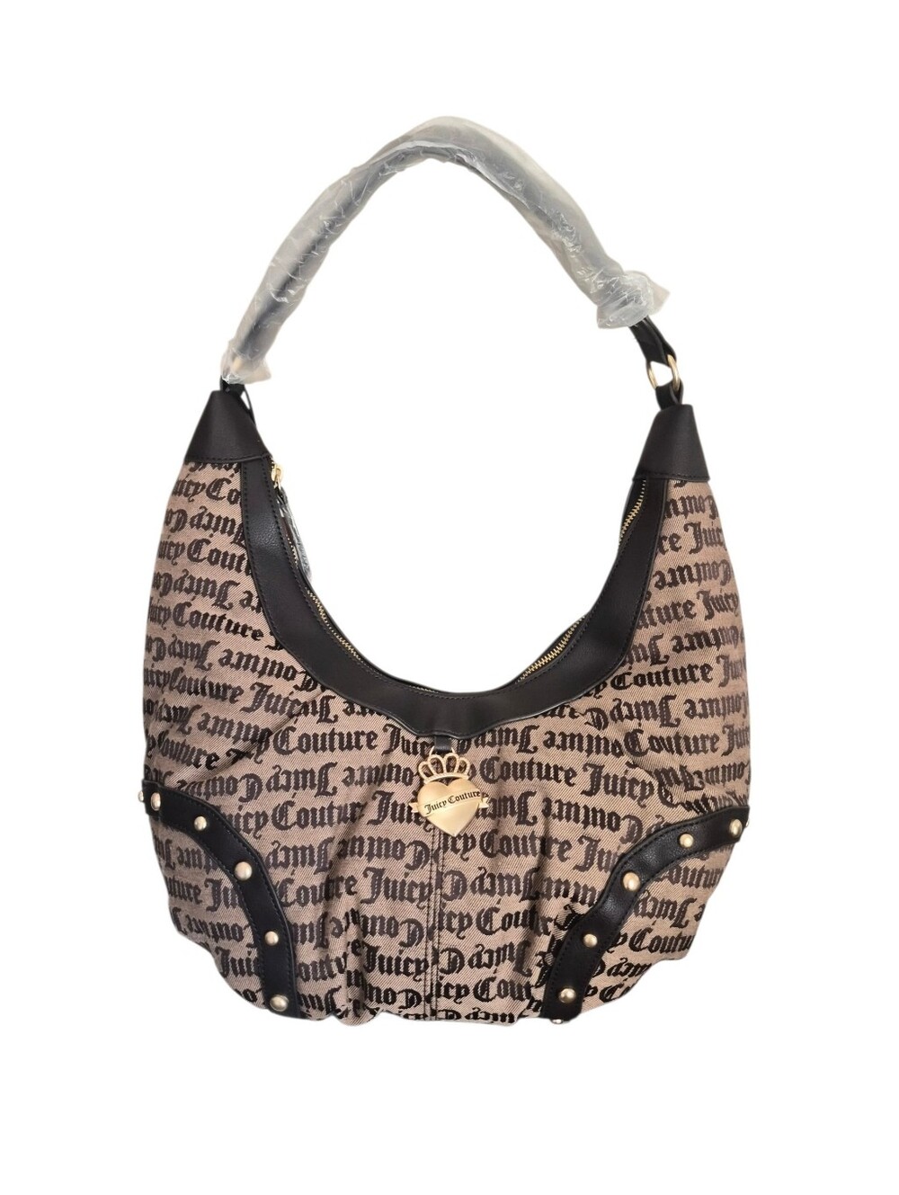 Juicy Couture Brown Logo Shoulder Bag
